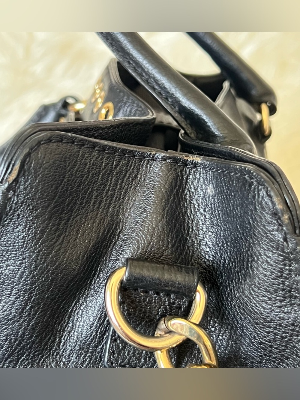 Michael Kors Hamilton Large Gold Tone Grommet Tote - Picture 10 of 16